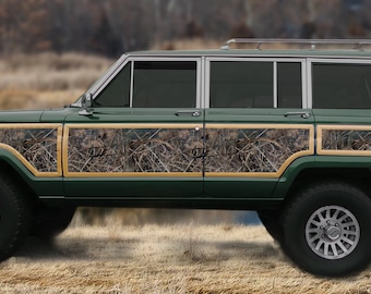 Jeep Grand Wagoneer replacement vinyl grass camo decal kit pre-cut to fit