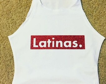 Latinas. Crop Top or T-Shirt