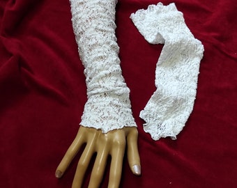 Manchettes en dentelle élégante,  Gants pour mariage , longues mitaines manchettes chauffe bras chauffe poignets de mariée