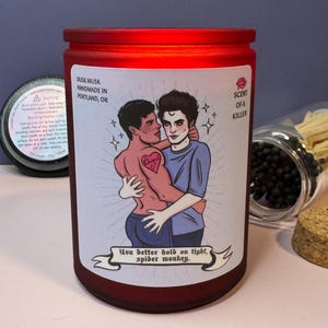Hold on Tight, Spider Monkey (Woods & Musk Scented Parody Candle)