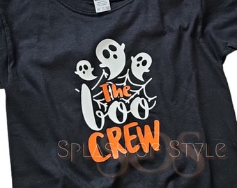 The Boo Crew Tshirt, Halloween Matching Tshirt, Glow in the Dark Tshirt, Trick or Treat Tshirt, Spooky Ghost Tshirt, Cute Halloween Tshirt