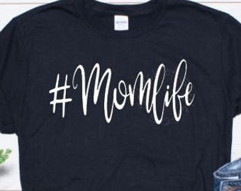 Mom Life Tshirt, Hashtag Momlife Shirt, Mothers Day Gift Idea, Shirts for Moms, Trendy Mom Tshirts, Funny Mom Tshirt, Pregnancy Reveal Shirt