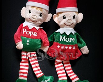Personalized Elf Toy, Personalized Christmas Elf, Stocking Stuffer Toy, Christmas Toy, Christmas Decor, Personalized Toy, Plush Elf Toy