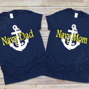 Proud Navy Parents Tshirt, Proud Navy Wife, Proud Navy Mom, Proud Navy Dad, Military Mom, Military Dad, Navy Parents, Navy Graduation, PIR