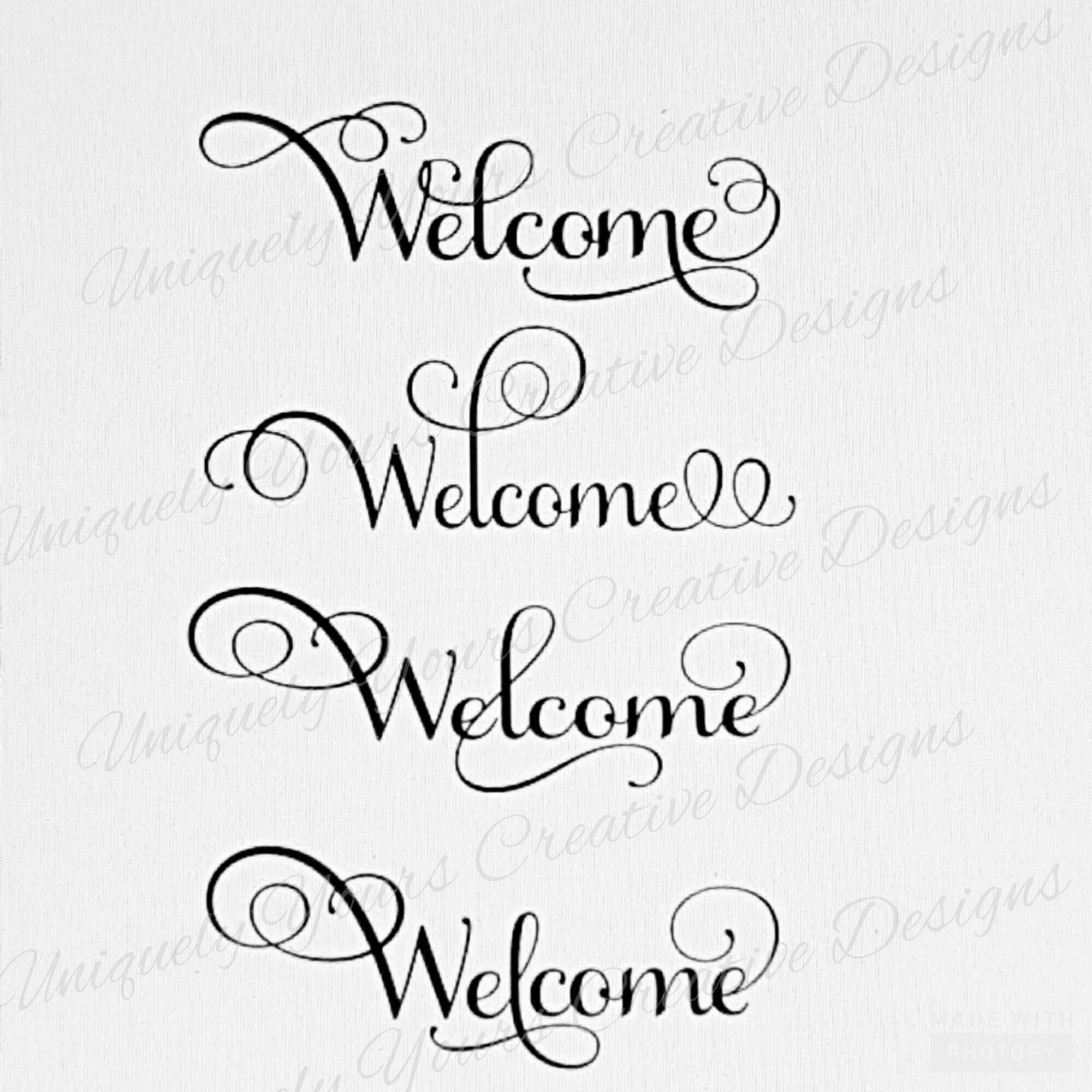 Download Welcome SVG Cutting File Instant Download File Cricut | Etsy