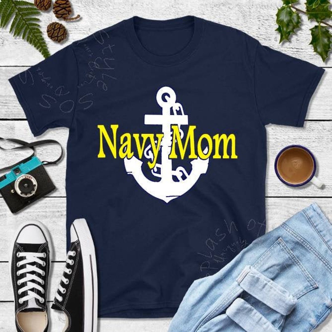 Georgia Southern Eagles Mom T-Shirt - Proud Parent Navy Blue Shirt