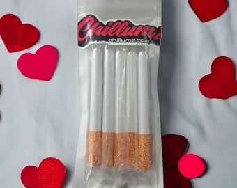 5-Pack OG One Hitter Pipes - Metal Cigarette Style Bats Chillums - 3&quot; Long For 4&quot; Inch Dugout Box USA