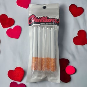 5-Pack OG One Hitter Pipes - Metal Cigarette Style Bats Chillums - 3&quot; Long For 4&quot; Inch Dugout Box USA