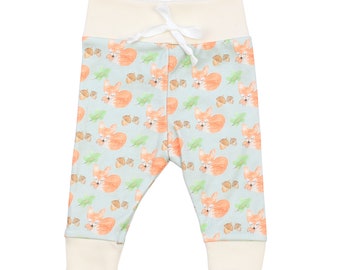 Organic Baby Clothes, Fox Baby Leggings, Fox Baby Cothes, Newborn Baby Outfit, Gender Neutral Baby Clothes, Fox Baby Theme, Woodland Baby