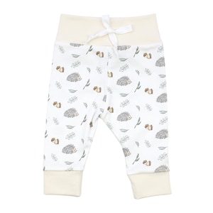 Organic Baby Clothes, Gender Neutral Baby Clothes, Hedgehog Baby Leggings, Hedgehog Baby Pants, Neutral Baby Leggings, Coming Home Baby