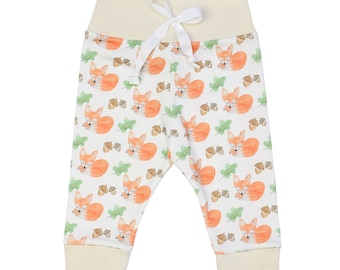 Organic Baby Clothes, Fox Baby Leggings, Fox Baby Cothes, Newborn Baby Outfit, Gender Neutral Baby Clothes, Fox Baby Theme, Woodland Baby