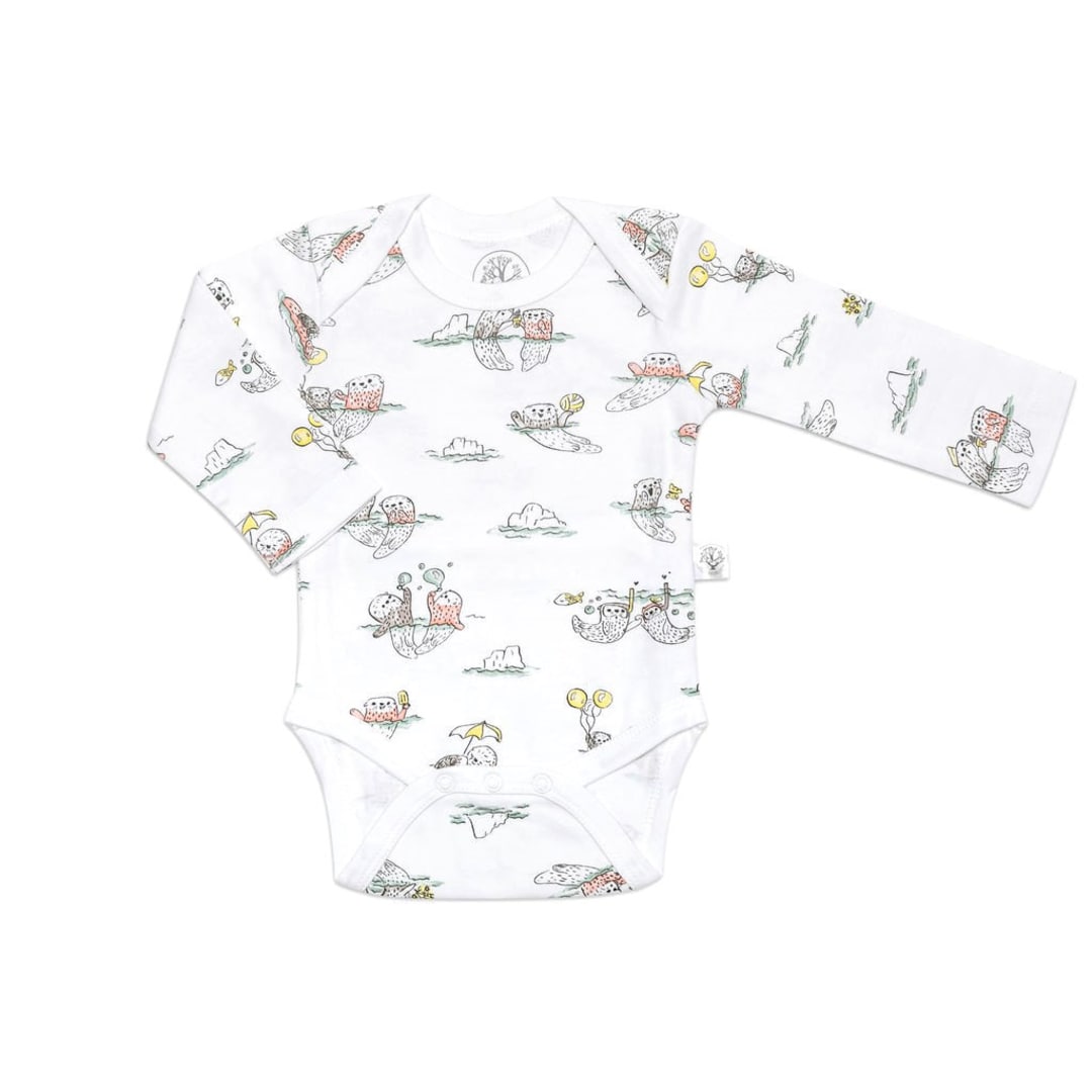 Organic Baby Clothes, Gender Neutral Baby Clothes, Otter Baby Bodysuit