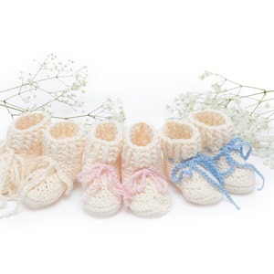 Organic Baby Booties, Newborn Baby Booties, Coming Home Baby, Keepsake Baby Gift, Gender Neutral Baby, Hospital Baby Gift, Organic Cotton image 1