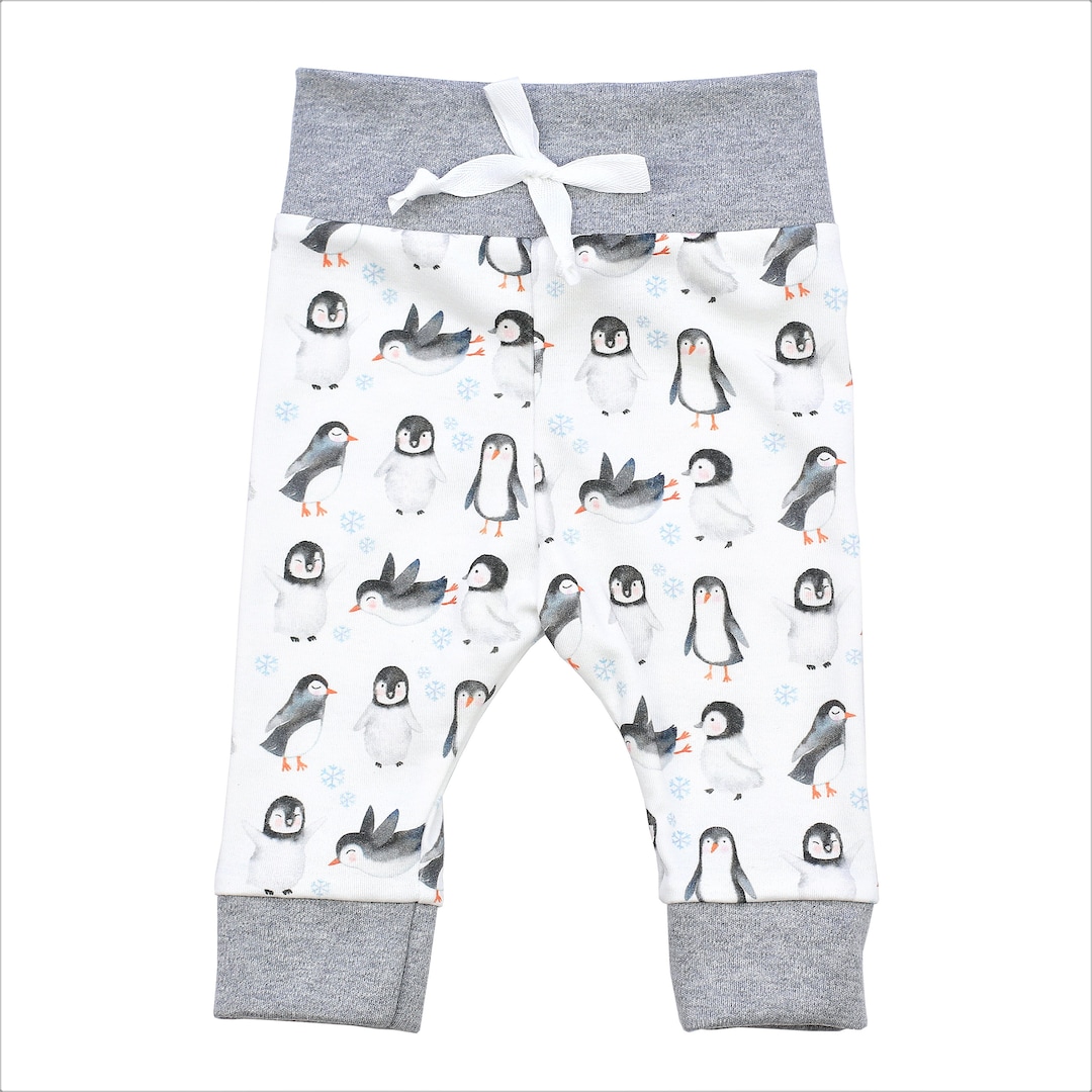 Organic Baby Clothes, Penguin Baby Clothes, Penguin Baby Leggings