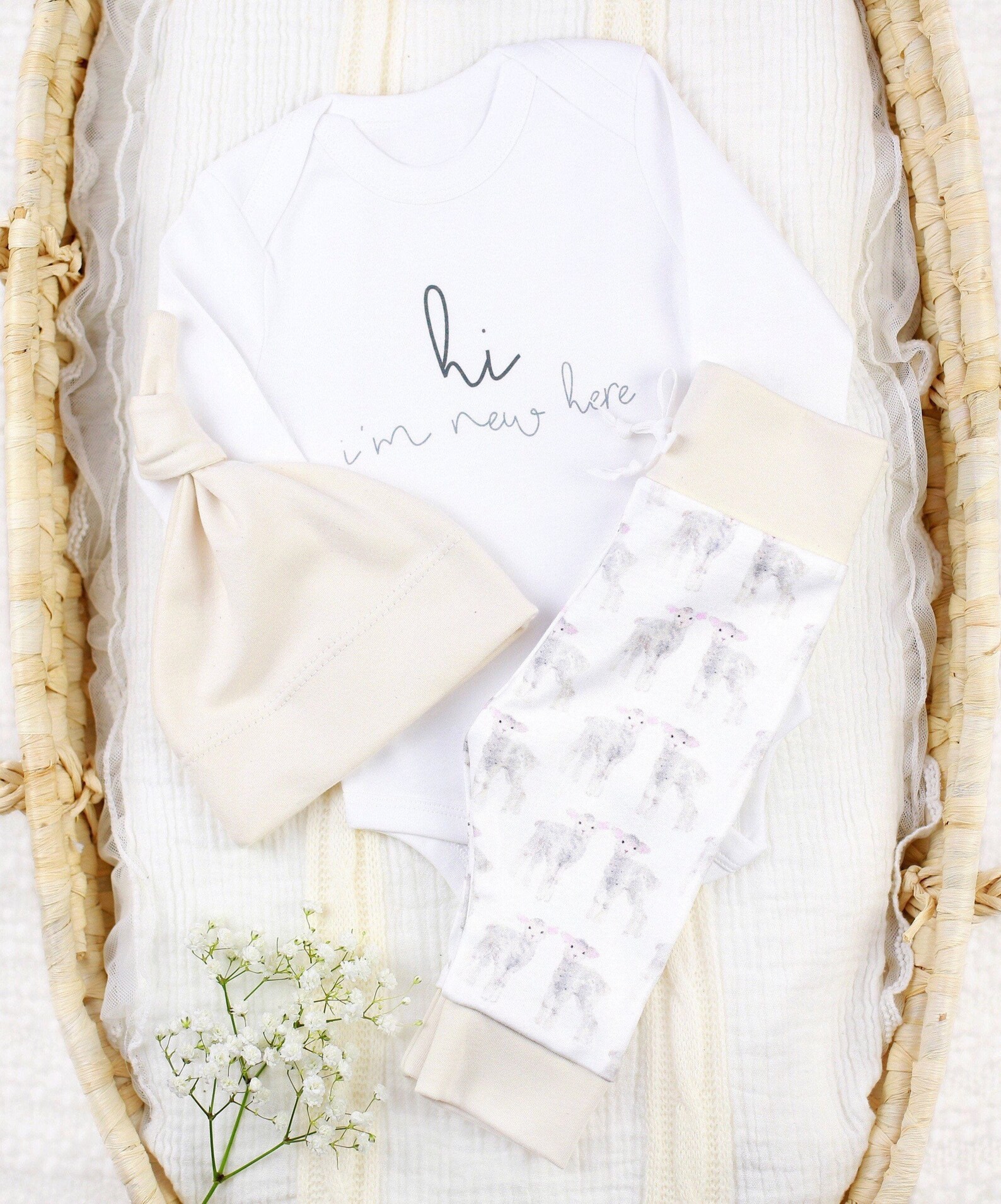 Organic Baby Clothes Lamb Baby Clothes Lamb Baby Leggings Etsy