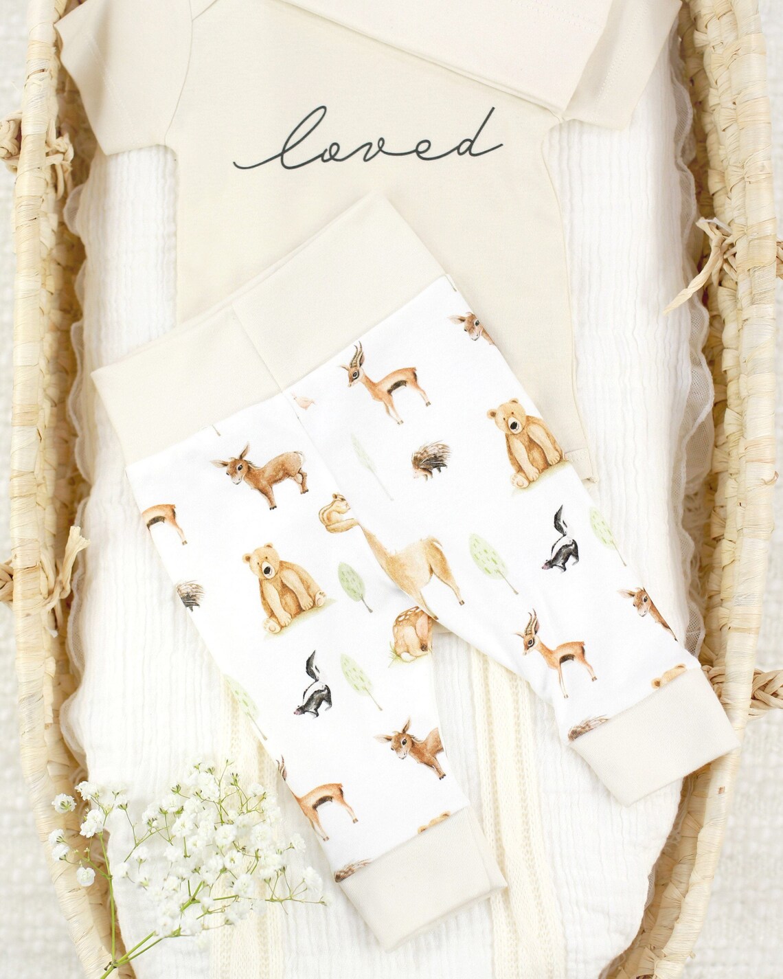 Organic Baby Clothes Woodland Baby Clothes Bear Baby Etsy