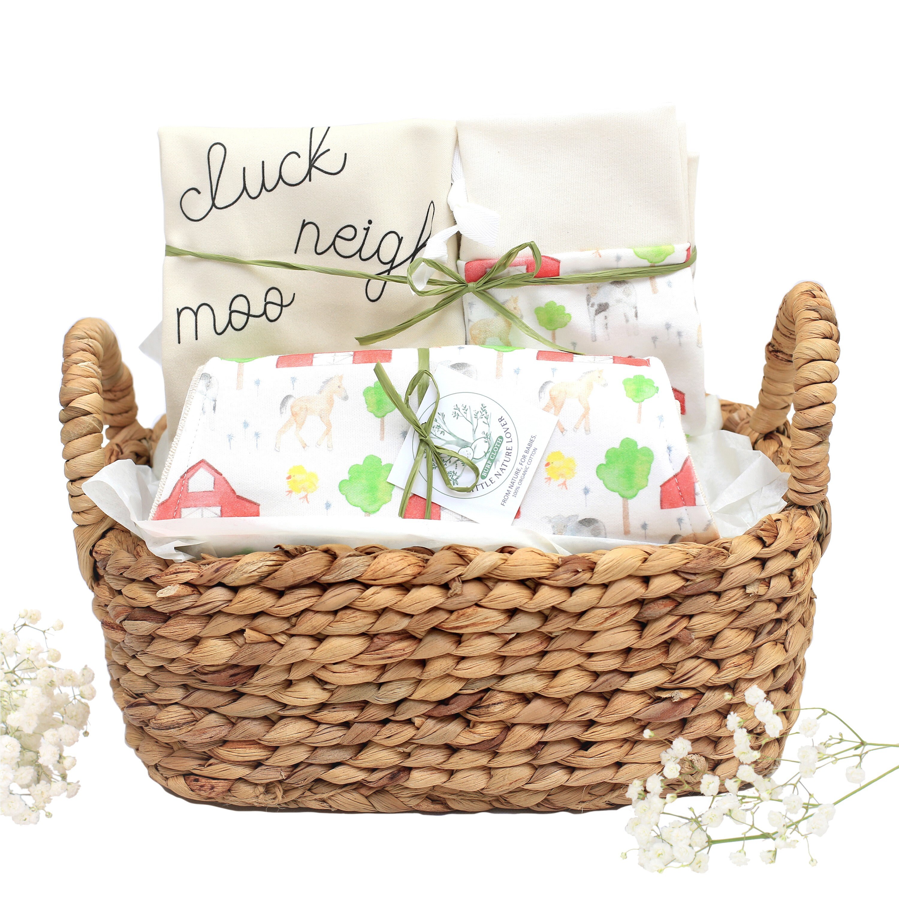 Baby Gift Basket Organic Baby Gift Basket Gender Neutral Etsy