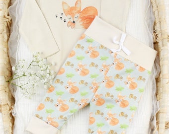 Organic Baby Clothes, Fox Baby Clothes, Fox Baby Bodysuit, Newborn Baby Outfit, Gender Neutral Baby Clothes, Fox Baby Outfit, Woodland Baby