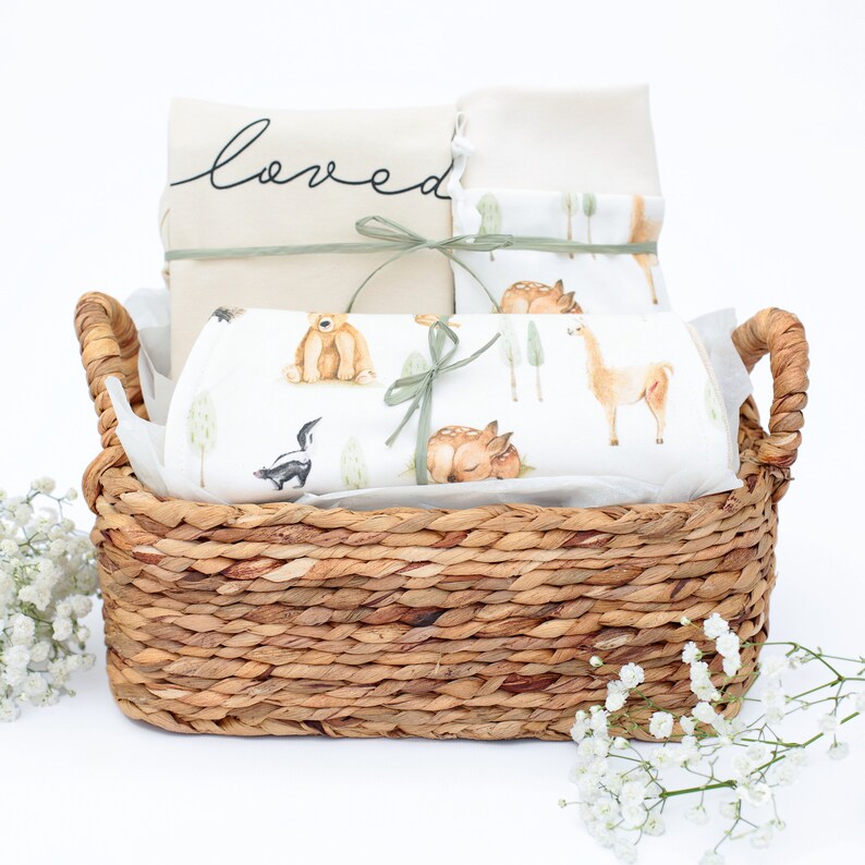 Baby Gift Basket Organic Baby Gift Basket Unique Baby Gifts Etsy