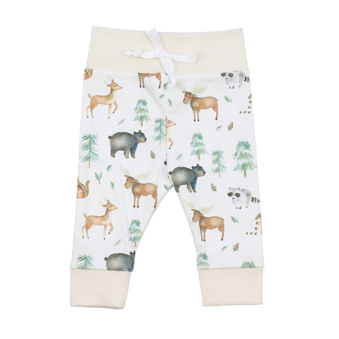 Organic Baby Clothes, Woodland Baby Clothes, Bear Baby Leggings ...