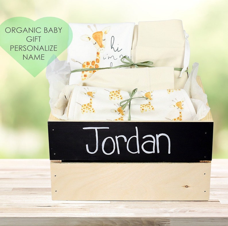 Baby Gift Basket Organic Baby Gift Basket Gender Neutral Etsy