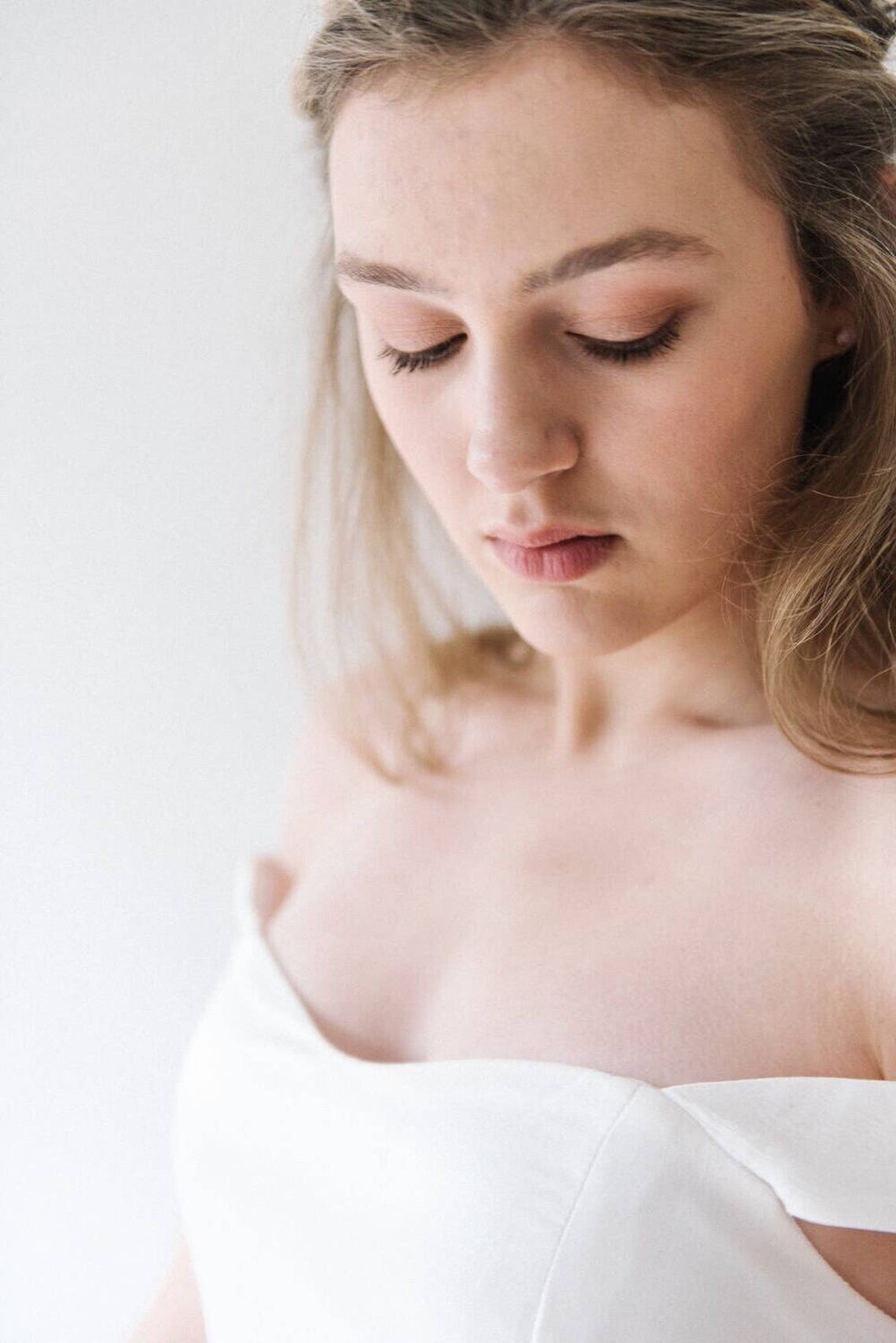 wedding guest bardot dress