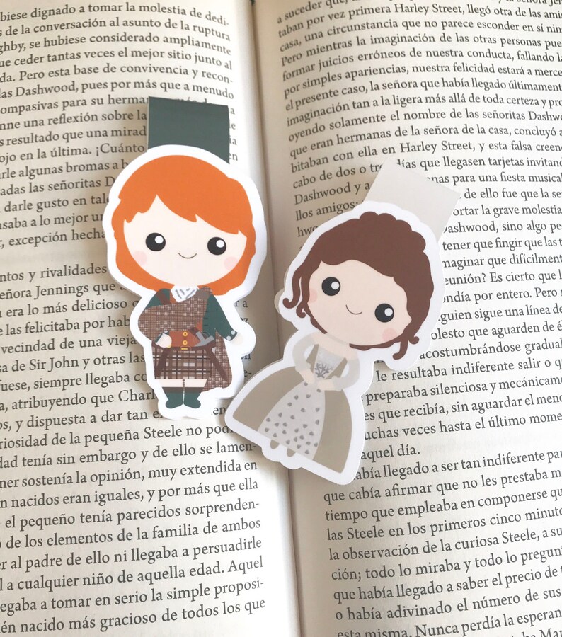 outlander magnetic bookmark outlander wedding outlander etsy