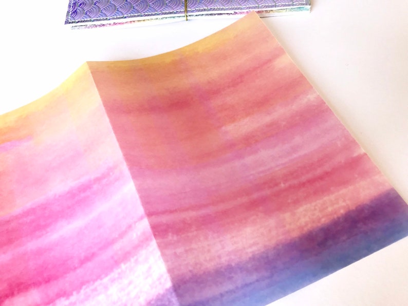 Sunset Traveler/'s Notebook Dashboard Planner Inserts Ring Dashboards Watercolor Vellum INDIVIDUAL or SET OF 4-027