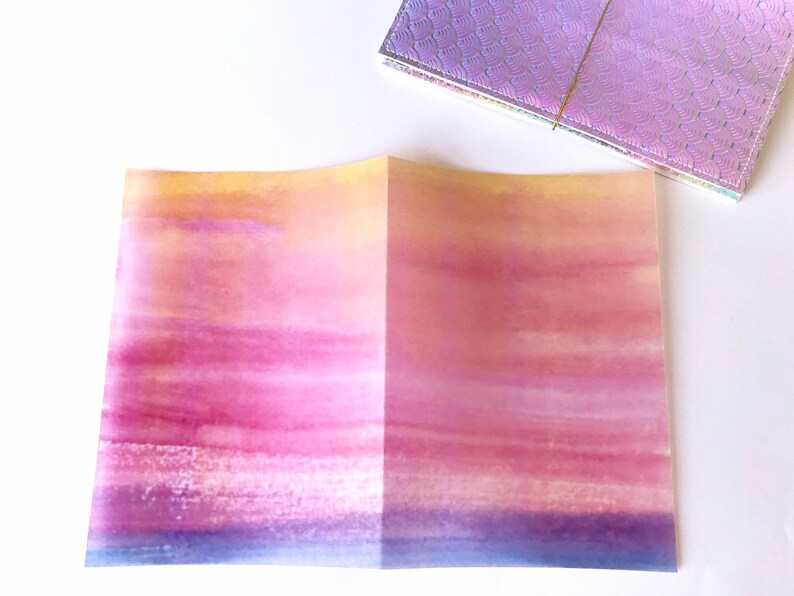 Sunset Traveler/'s Notebook Dashboard Planner Inserts Ring Dashboards Watercolor Vellum INDIVIDUAL or SET OF 4-027