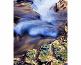 CLICK to see full photo! Waterfall close up in Stony Brook Park, N.Y. Photograph on canvas.