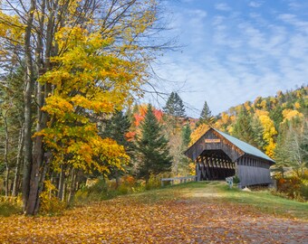 Autumn at Bennett Bridge, Maine