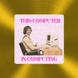 Este computador é um adesivo de computação