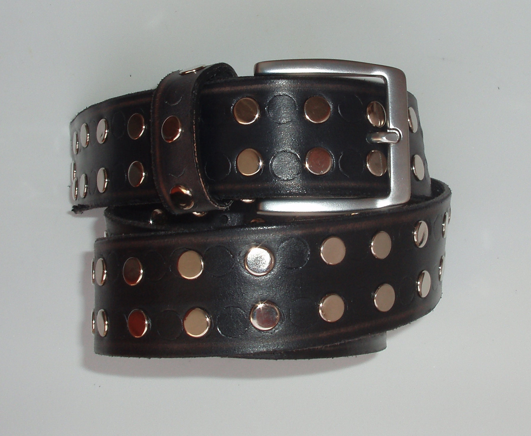 Studded Leather Western Belt - 1\