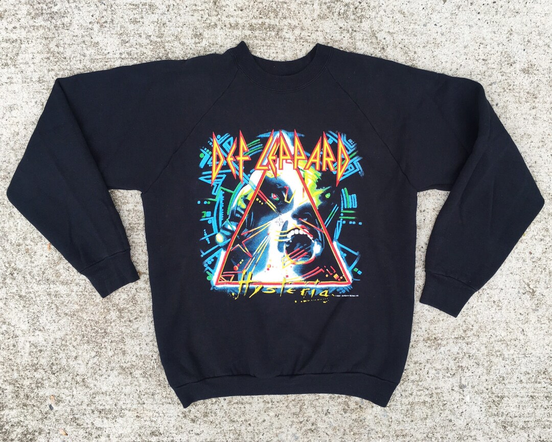 Vintage 80s Def Leppard Hysteria Album Tour 1987 Artwork - Etsy