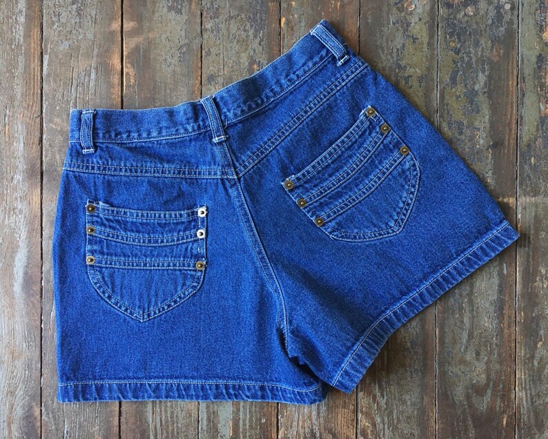 Vintage 90s S.L.A. High Rise Mid Blue Denim Pin up Summer - Etsy