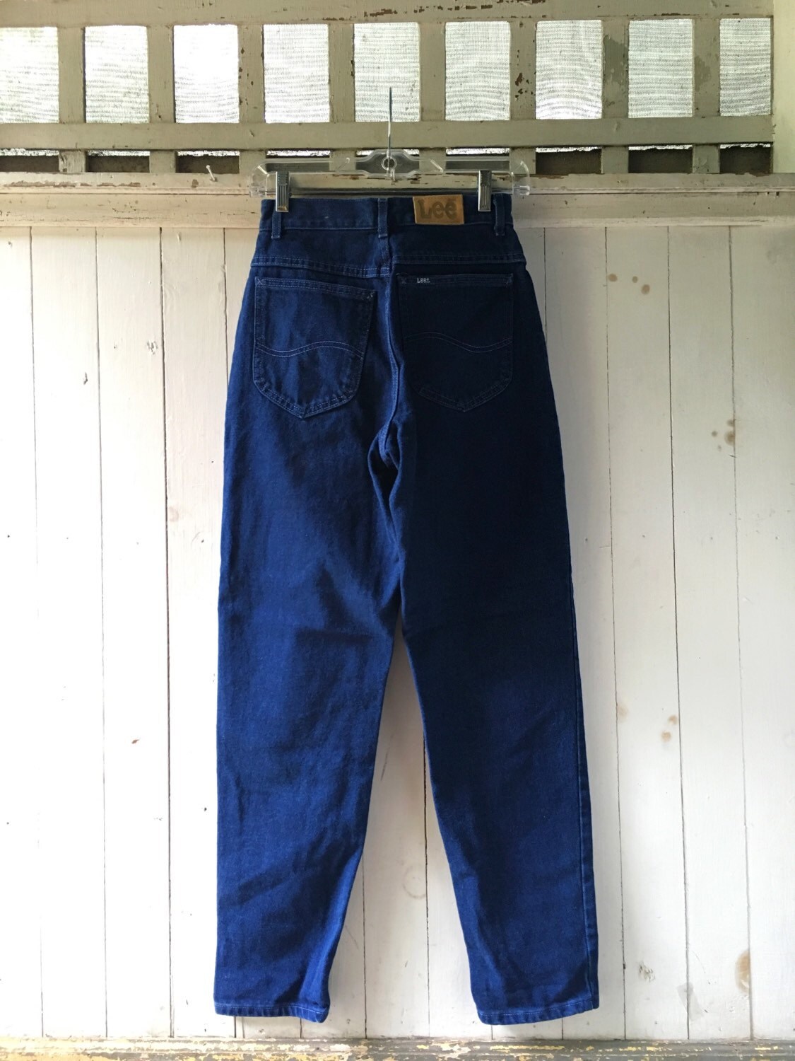 Vintage 80s High Waisted Dark Rich Blue Jean Tapered Grunge - Etsy