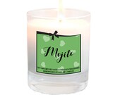 Mojito Candle, cocktail candle, mojito, cocktail gift, soy wax candle, mojito gift, scented candle, cocktail gift, candles, mint candle, rum