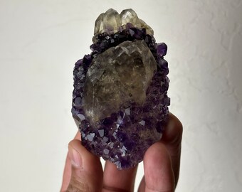 AAA Amethyst with Calcite  (Uruguay)