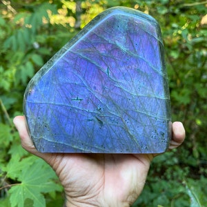 Rare XL Mystical Purple Labradorite Top Grade