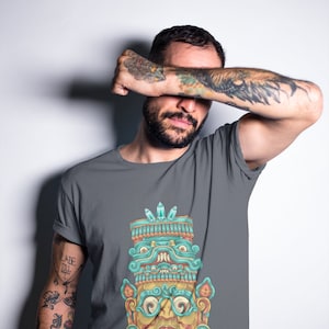 Kinich Ahau Men&#39;s Tee (Coal)