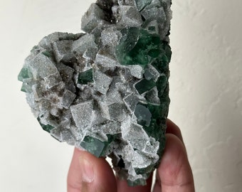 Druzy Fluorite w/Quartz (Durham, England)