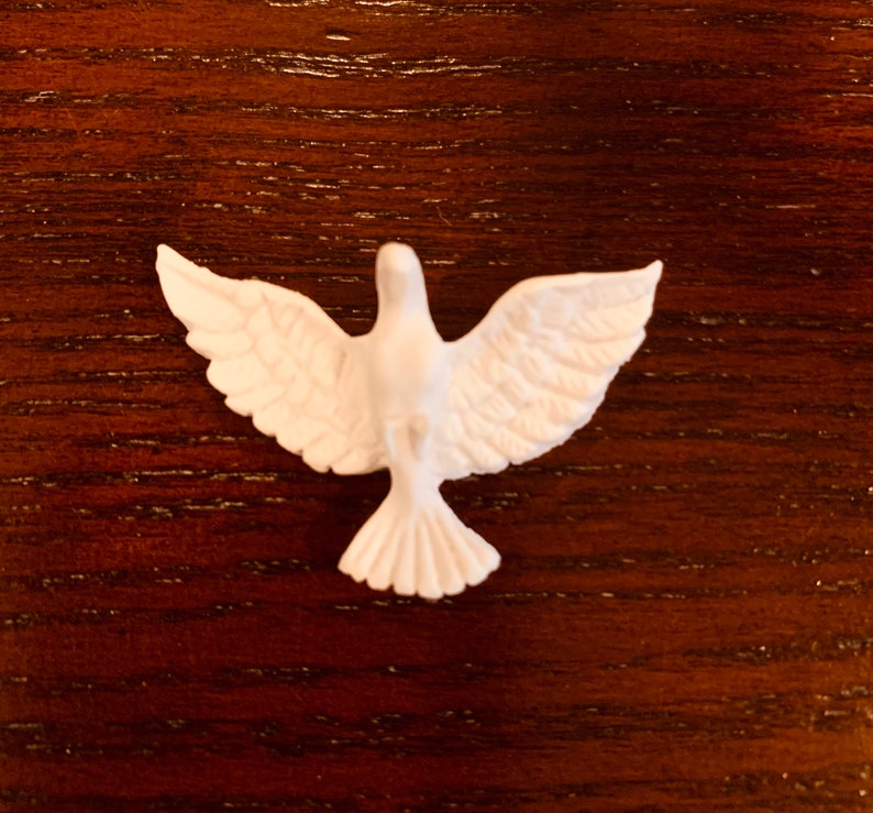 Holy Spirit of God friendship Doves resin 10 ornaments. image 2