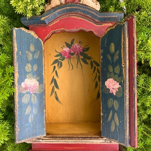 Handmade Wood Catholic Oratory: Vintage Style Prayer Niche, Sacred Home Decor