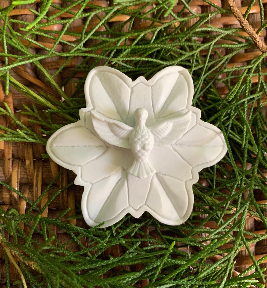 Holy Spirit Flower Set of 2 Keep One Give One Friendship Doves Resin Etsy