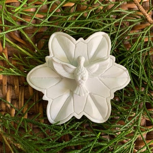 Holy Spirit Flower set van 2 Keep one give one vriendschapsduiven - hars