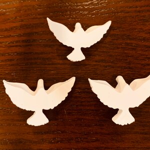 Holy Spirit of God friendship Doves resin 10 ornaments. image 5