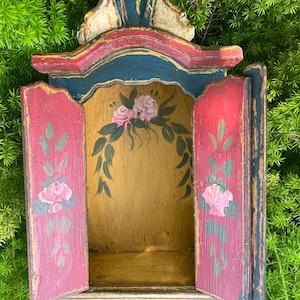 Handmade Wood Catholic Oratory: Vintage Style Prayer Niche, Sacred Home Decor