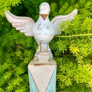 Handmade Wooden Trinity Dove Centerpiece - Holy Spirit Decor