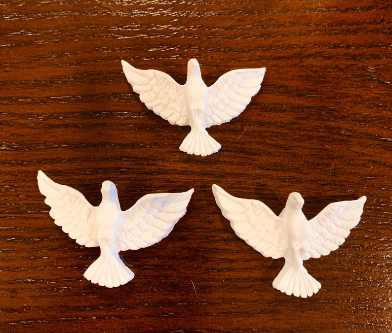 Holy Spirit of God friendship Doves resin 10 ornaments. image 7