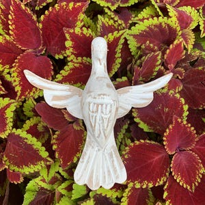 Hand-Carved Holy Spirit Dove Statue: 6&quot; Catholic Home Decor